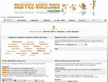 Tablet Screenshot of marrez-vous.com